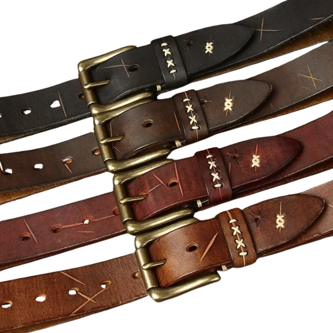 Oak Buffalo Leather Belt