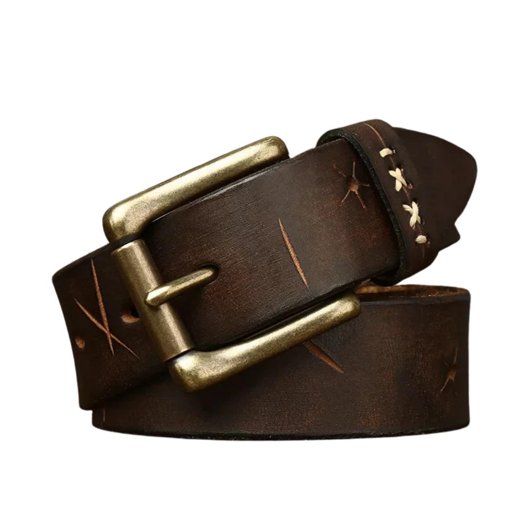 Oak Buffalo Leather Belt