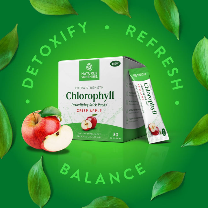 Nature's Sunshine Chlorophyll Stick Packs: Supercharge Your Detox and Boost Gut Health. Heavy lifts. Long runs. Sweaty sessions?