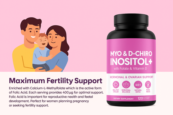 Myo and D-Chiro Inositol with Folate - Busy Mom & Wellness Seeker?