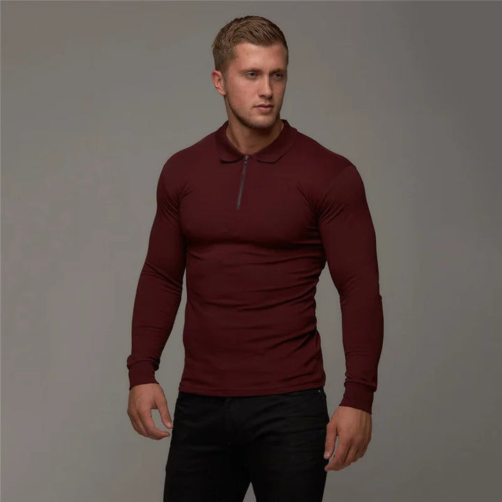 Fit Polo T-shirt Long Sleeves