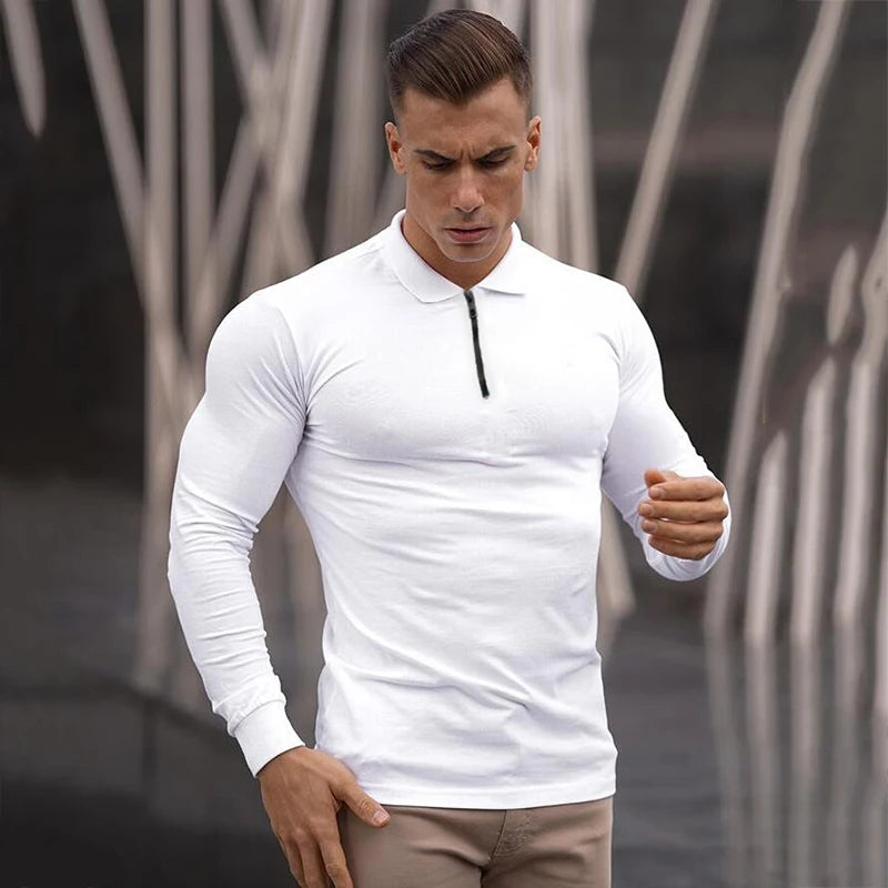 Fit Polo T-shirt Long Sleeves