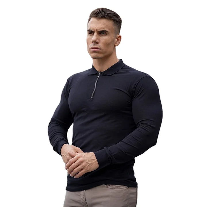 Fit Polo T-shirt Long Sleeves