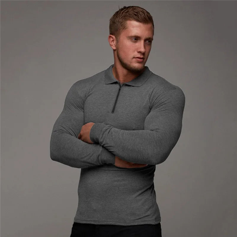 Fit Polo T-shirt Long Sleeves