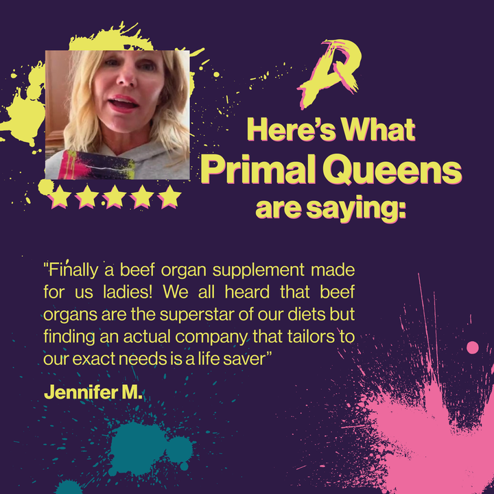 Primal Queen Beef Organ Superfood - Busy days and restless nights? You’re not alone!