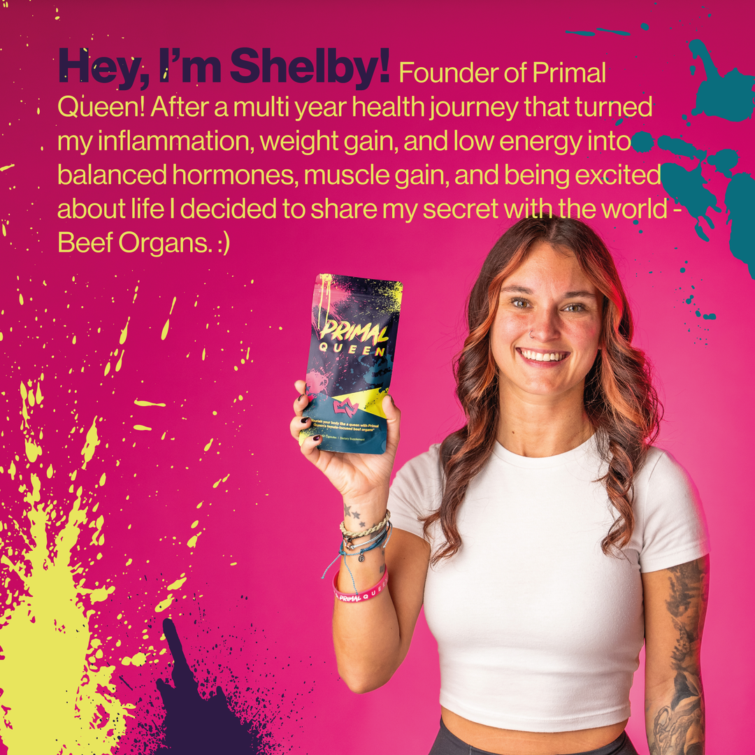 Primal Queen Beef Organ Superfood - Busy days and restless nights? You’re not alone!