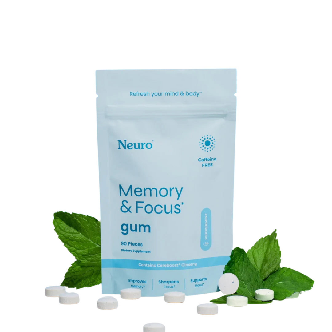 Memory & Focus Gum -Your body’s in shape, your mind should be too.