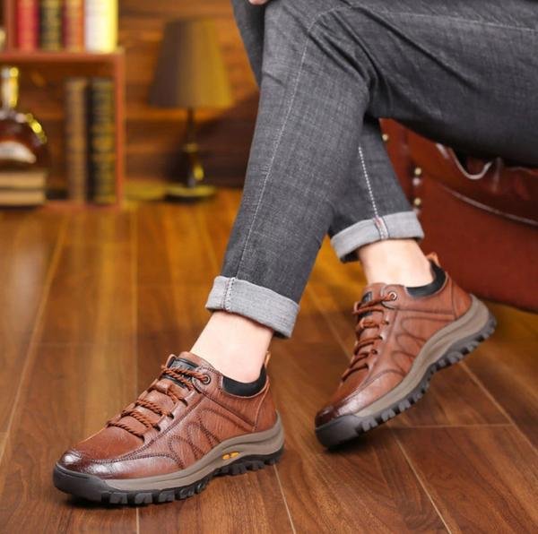 Conor hand-stiched leather casual men's shoes