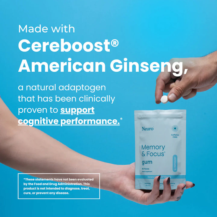 Memory & Focus Gum -Waking up foggy?