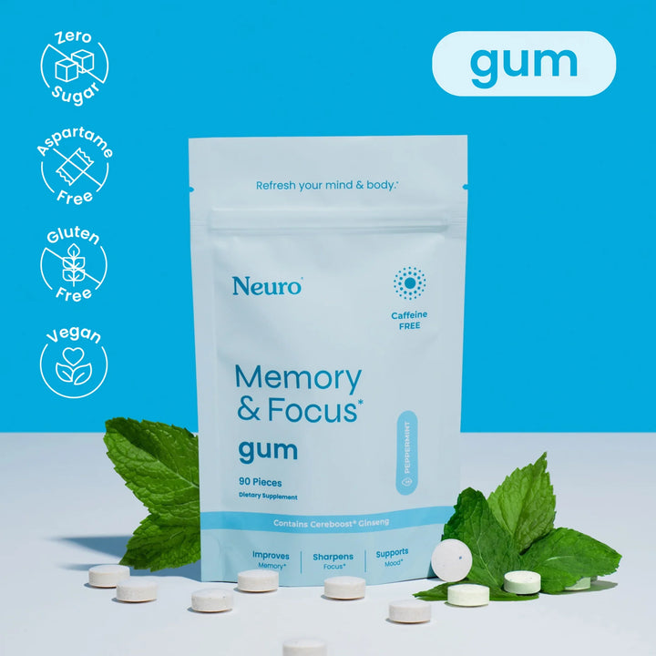 Memory & Focus Gum -Waking up foggy?